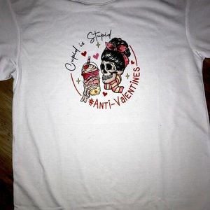 Cupid is stupid anti valentine t shirt